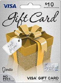 10 USD vanilla gift card