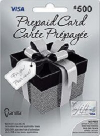 500 USD vanilla gift card